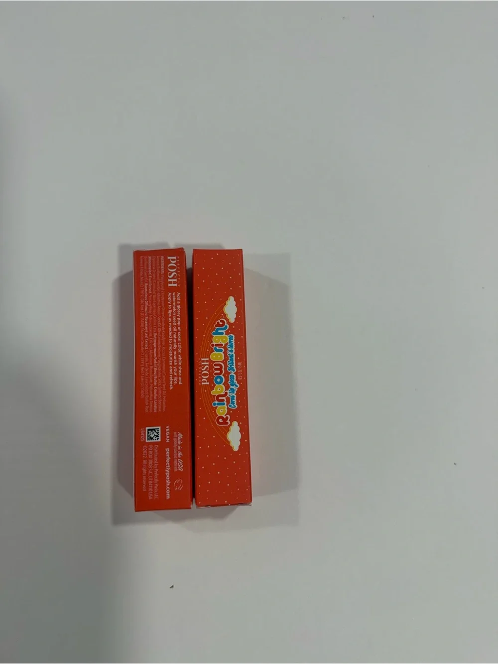 Perfectly Posh Rainbow Bright Coral Lip Gloss 2 Pack